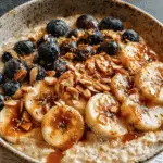 Caramelized Banana Split Oats For Spring