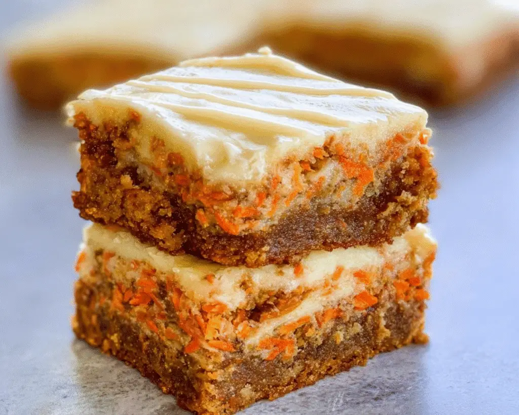 Carrot Cake Cream Cheese Bars For Spring Desserts