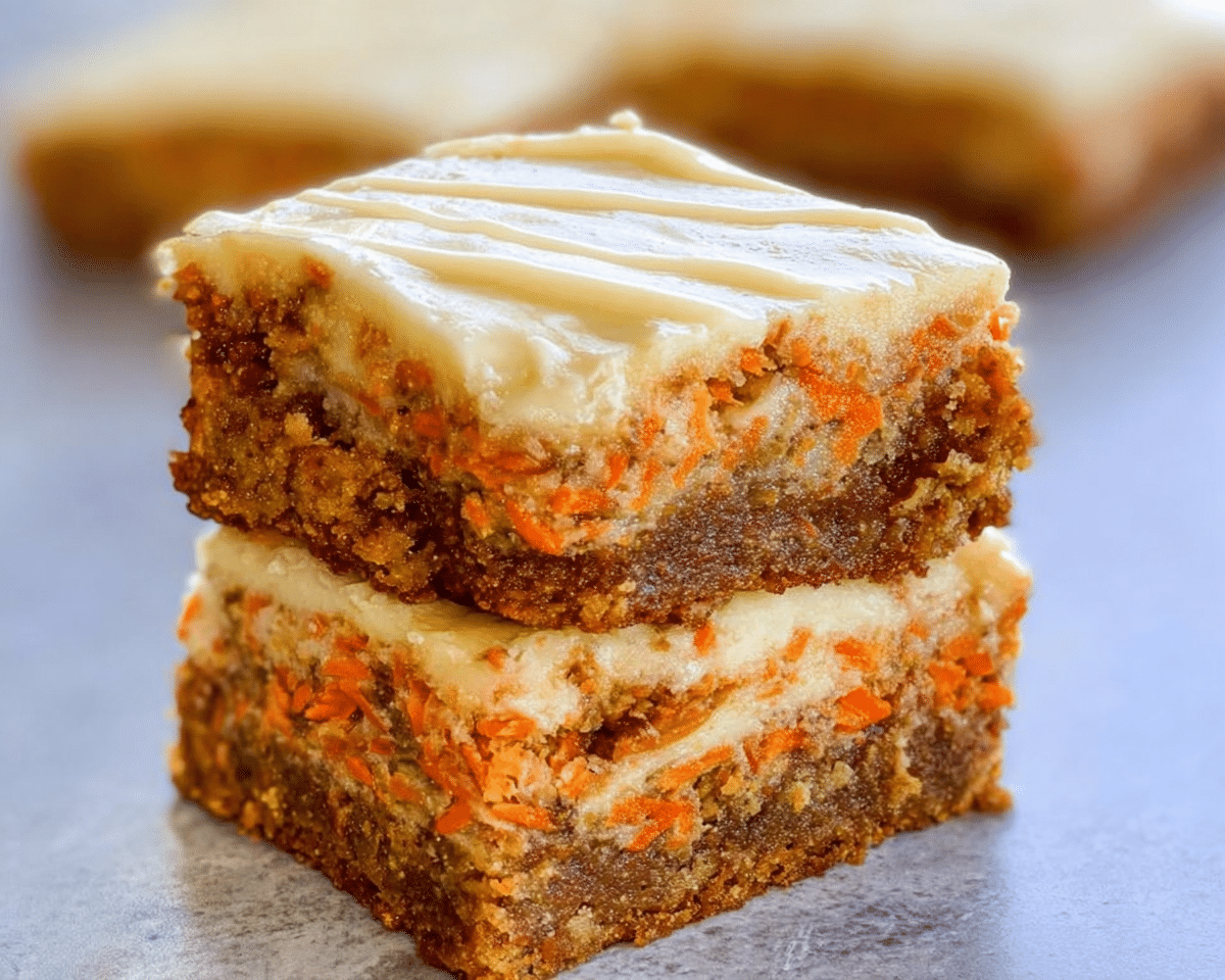 Carrot Cake Cream Cheese Bars For Spring Desserts