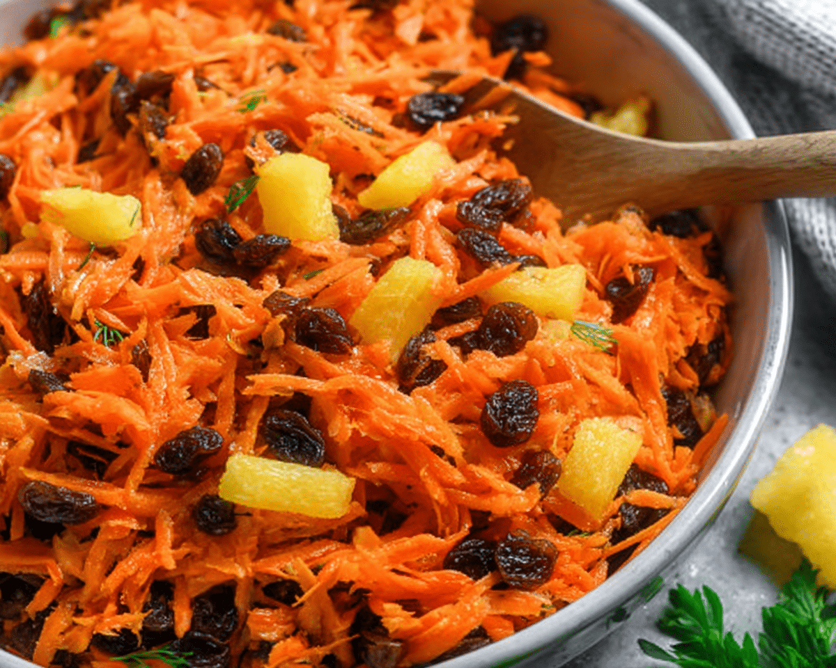 Carrot and Raisin Salad For Spring