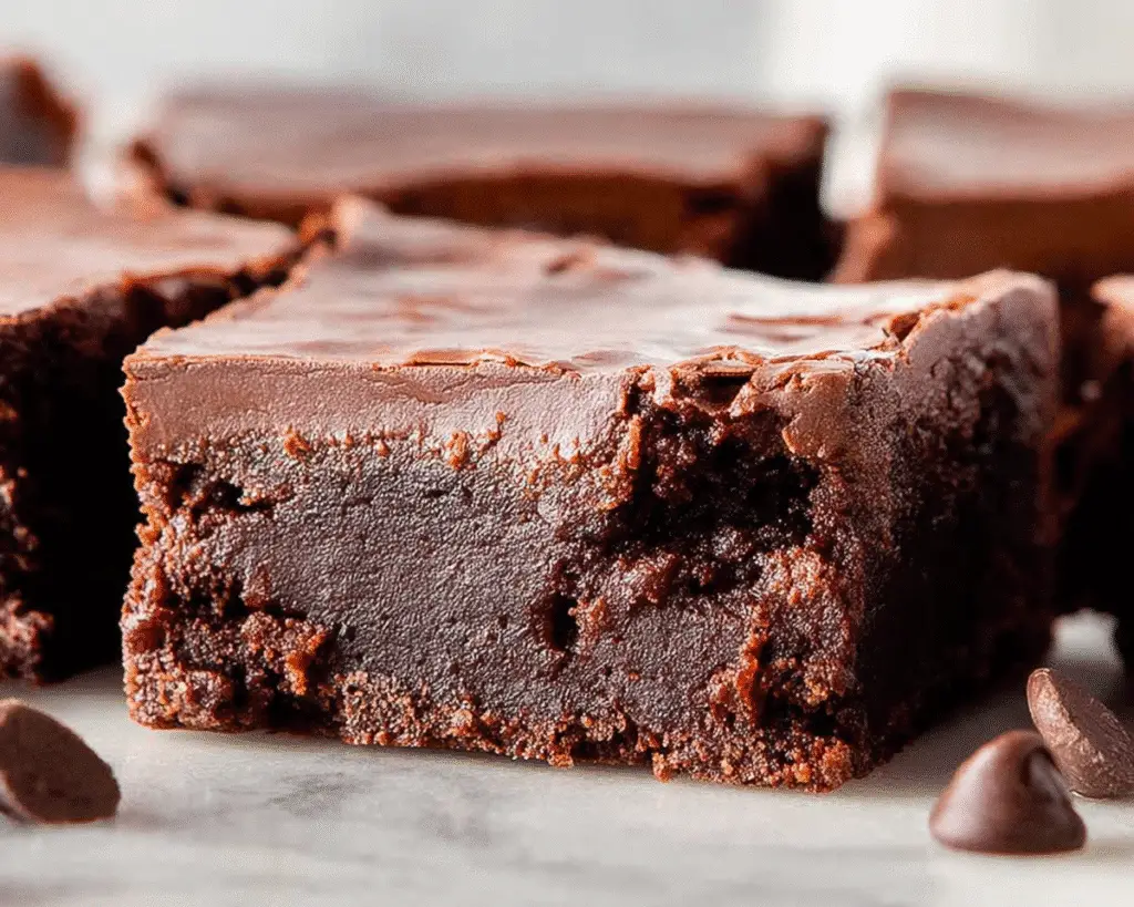 Chewy Greek Yogurt Brownies For Spring