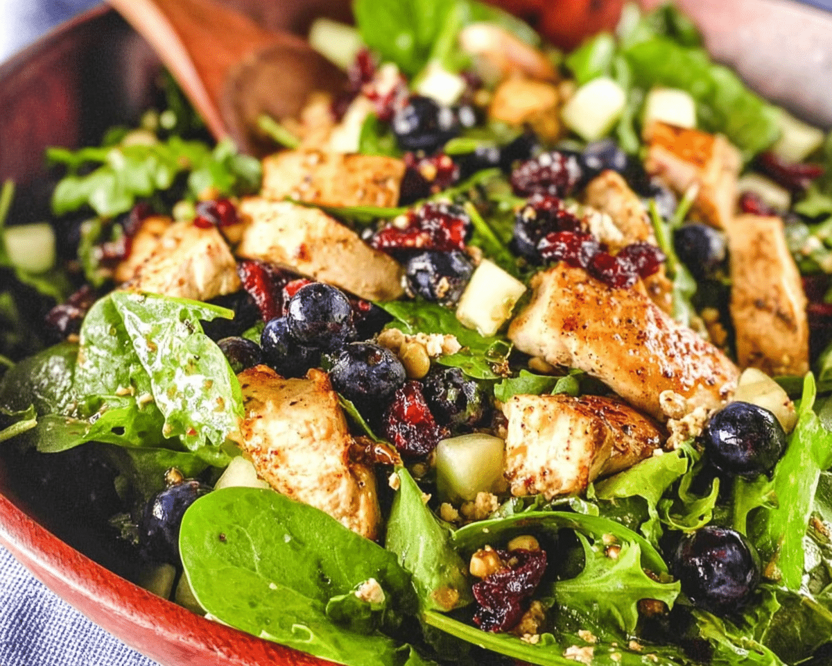 Chicken Blueberry Feta Salad For Spring Dinner