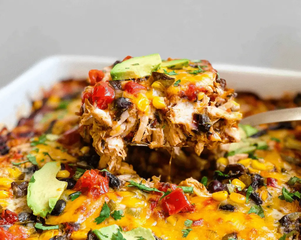 Chicken Burrito Casserole For Spring Dinner