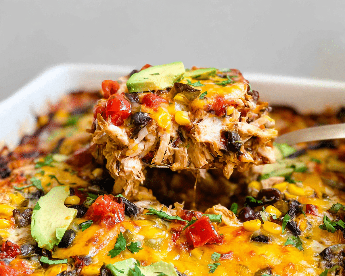 Chicken Burrito Casserole For Spring Dinner