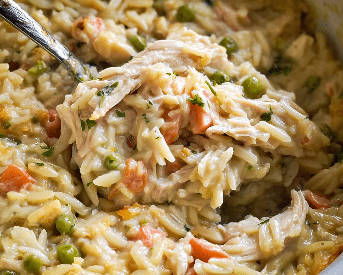 Chicken Pot Pie with Orzo For Spring Dinner