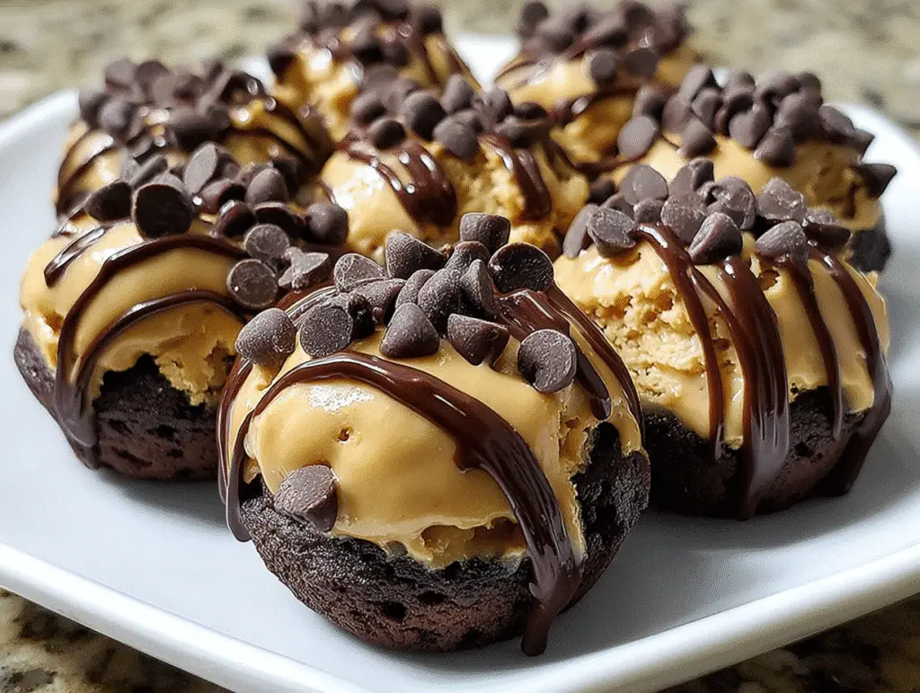 Chocolate Chip Cookie Dough Brownie Bites