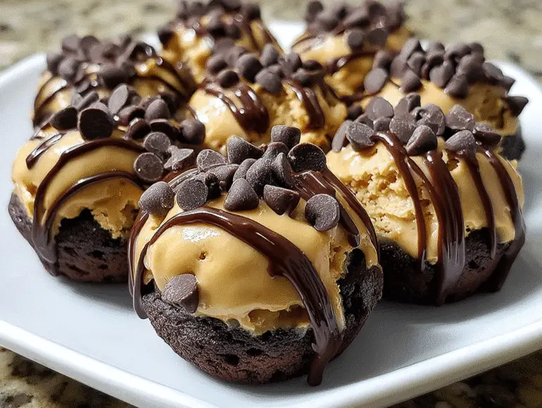 Chocolate Chip Cookie Dough Brownie Bites