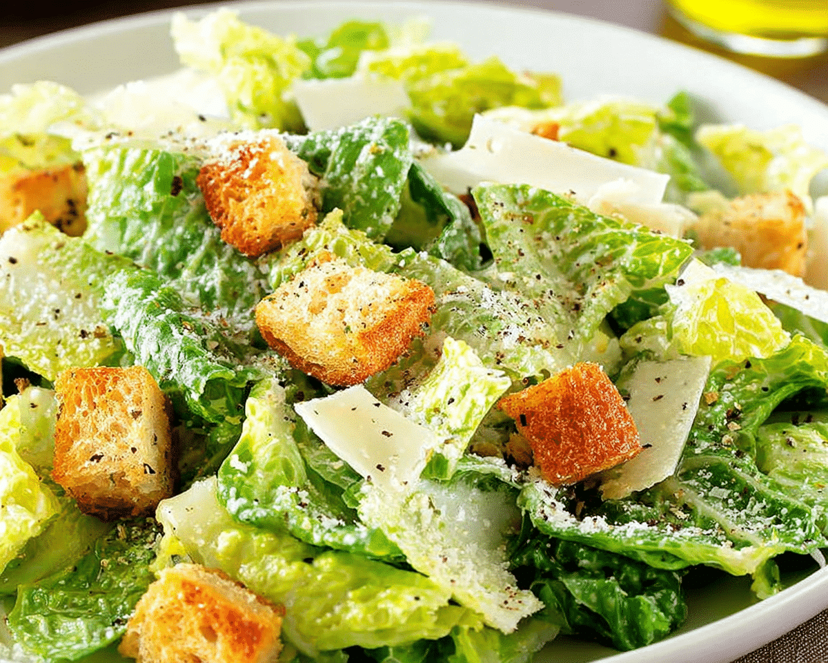 Classic Caesar Salad For Spring