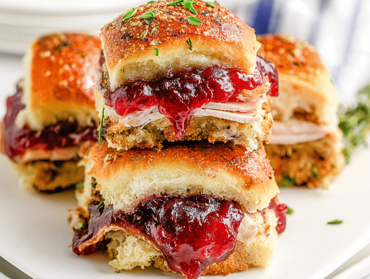 Classic Ground Turkey Cranberry Sliders
