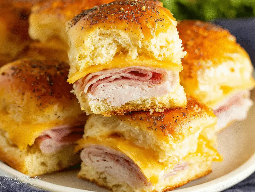 Classic Ground Turkey and Cheese Sliders