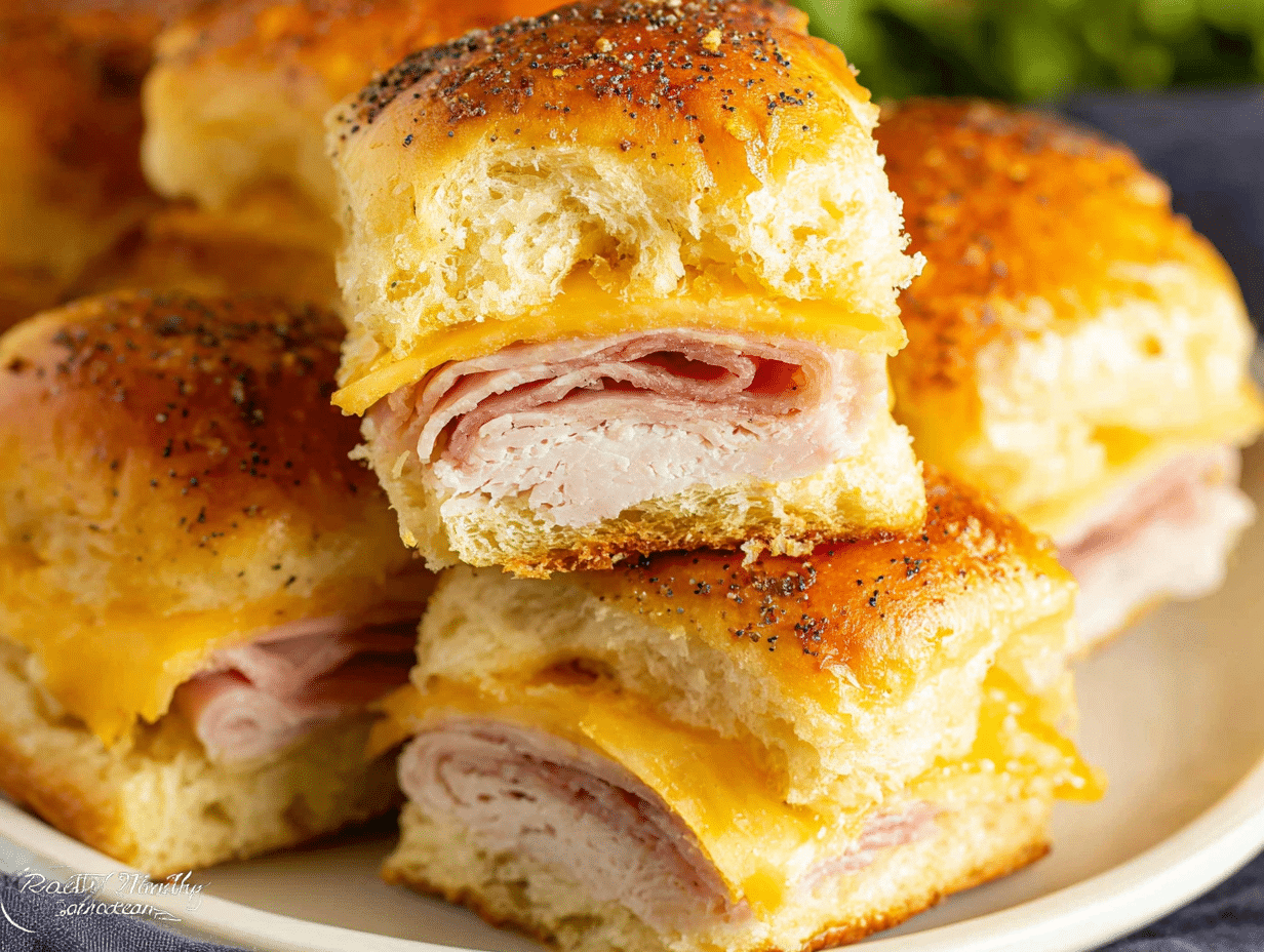 Classic Ground Turkey and Cheese Sliders