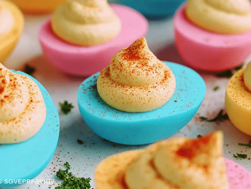 Colored Deviled Eggs