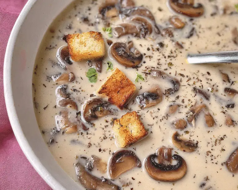 Cream of Mushroom Soup For Spring Dinner
