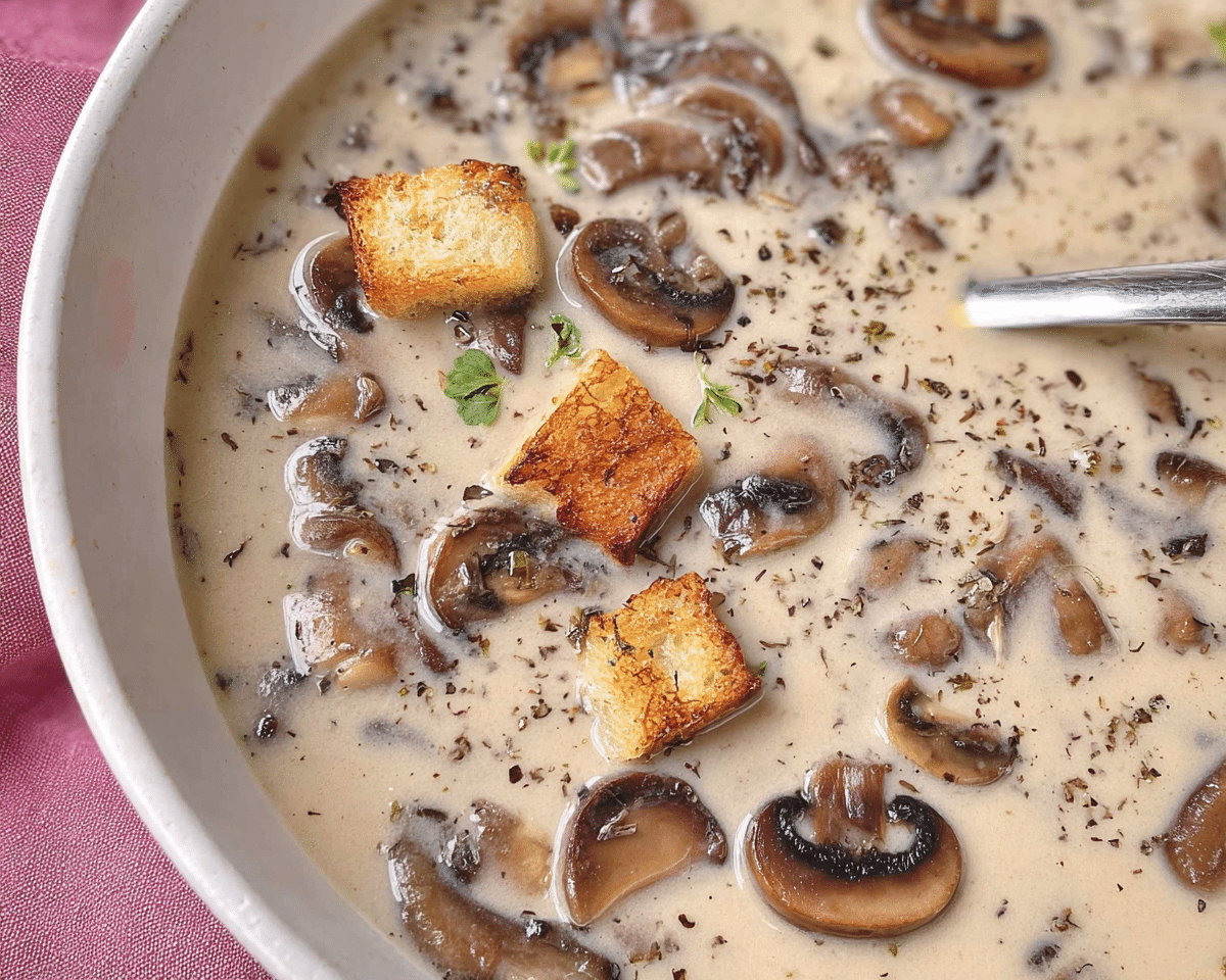 Cream of Mushroom Soup For Spring Dinner