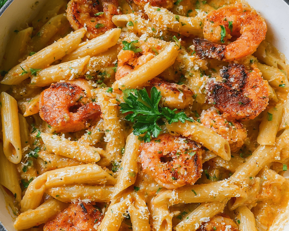 Creamy Cajun Prawn (Shrimp) Pasta