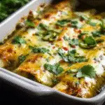 Creamy Poblano Chicken Enchiladas
