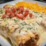 Creamy Queso Chicken Enchiladas