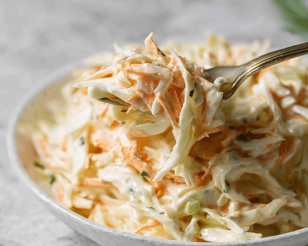 Creamy Ranch Coleslaw For Spring
