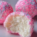 Crispy Cotton Candy Cheesecake Bombs