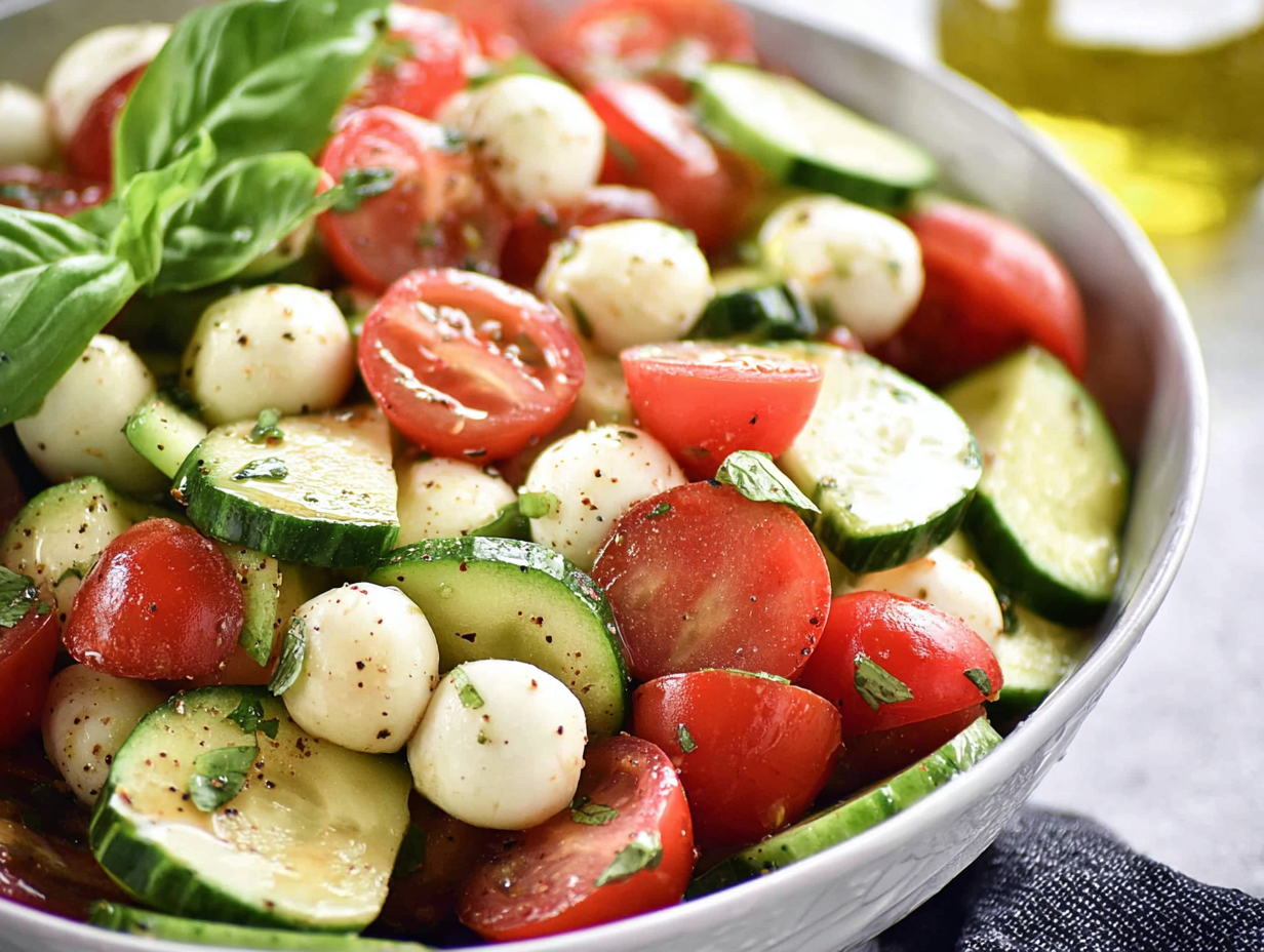 Cucumber Caprese Salad