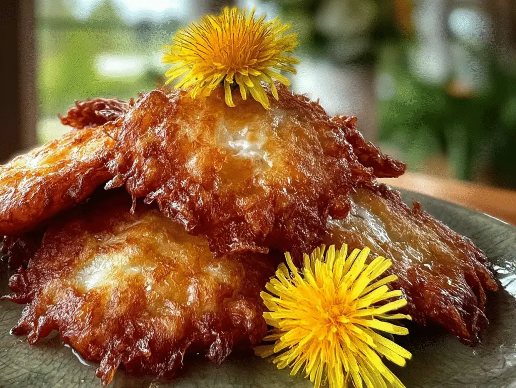 Dandelion Fritters