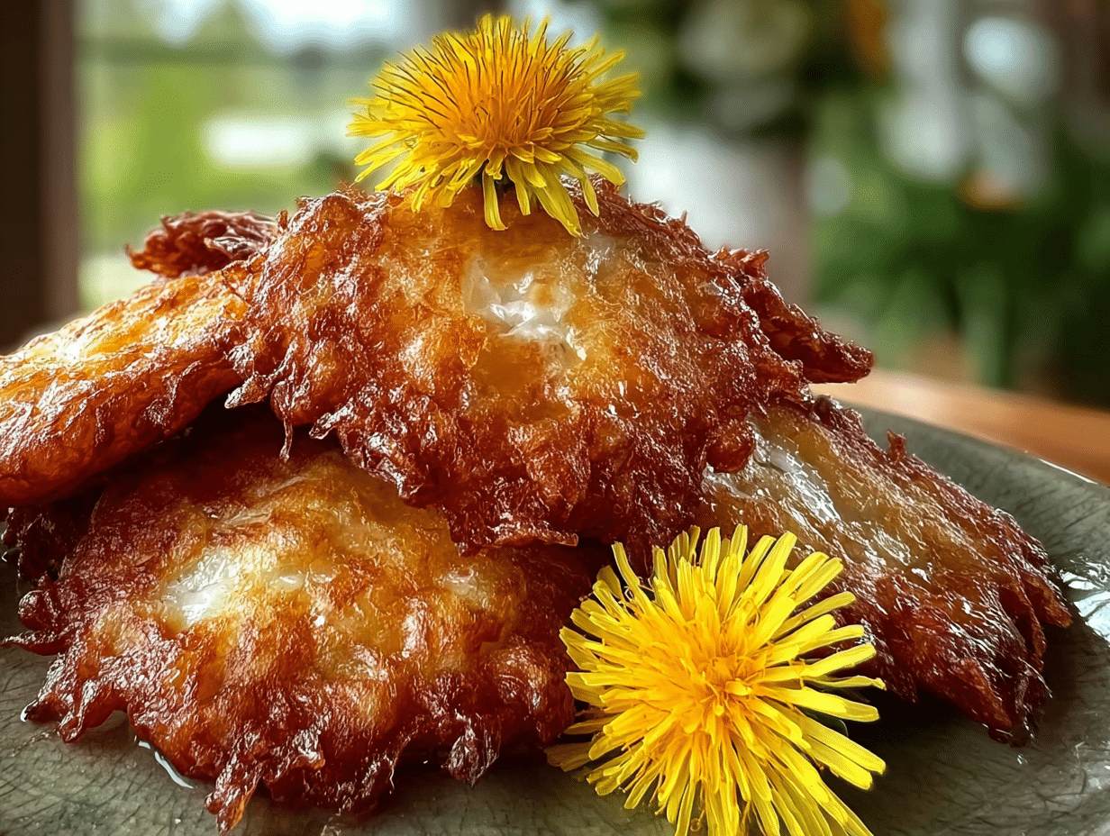 Dandelion Fritters