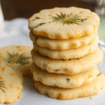 Dandelion Shortbread Cookies