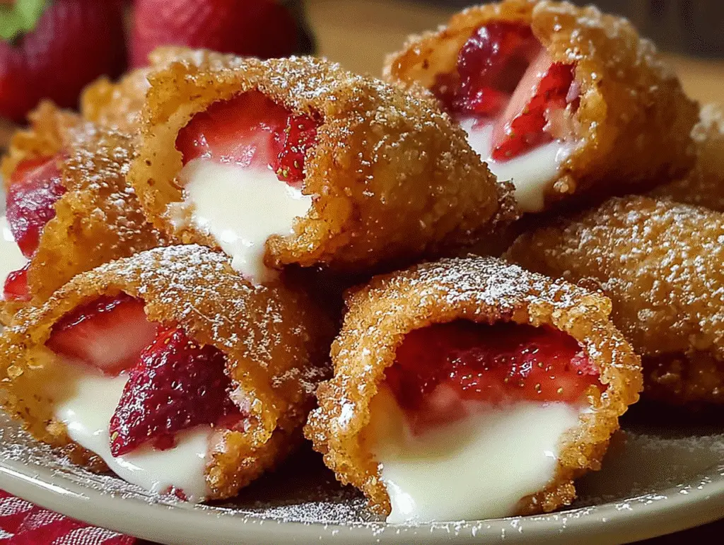 Deep-Fried Strawberry Cheesecake Pies
