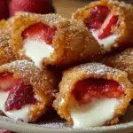 Deep-Fried Strawberry Cheesecake Pies