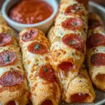 Delicious Pepperoni Pizza Roll Breadsticks
