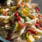 Dill Pickle Bacon Pasta Salad