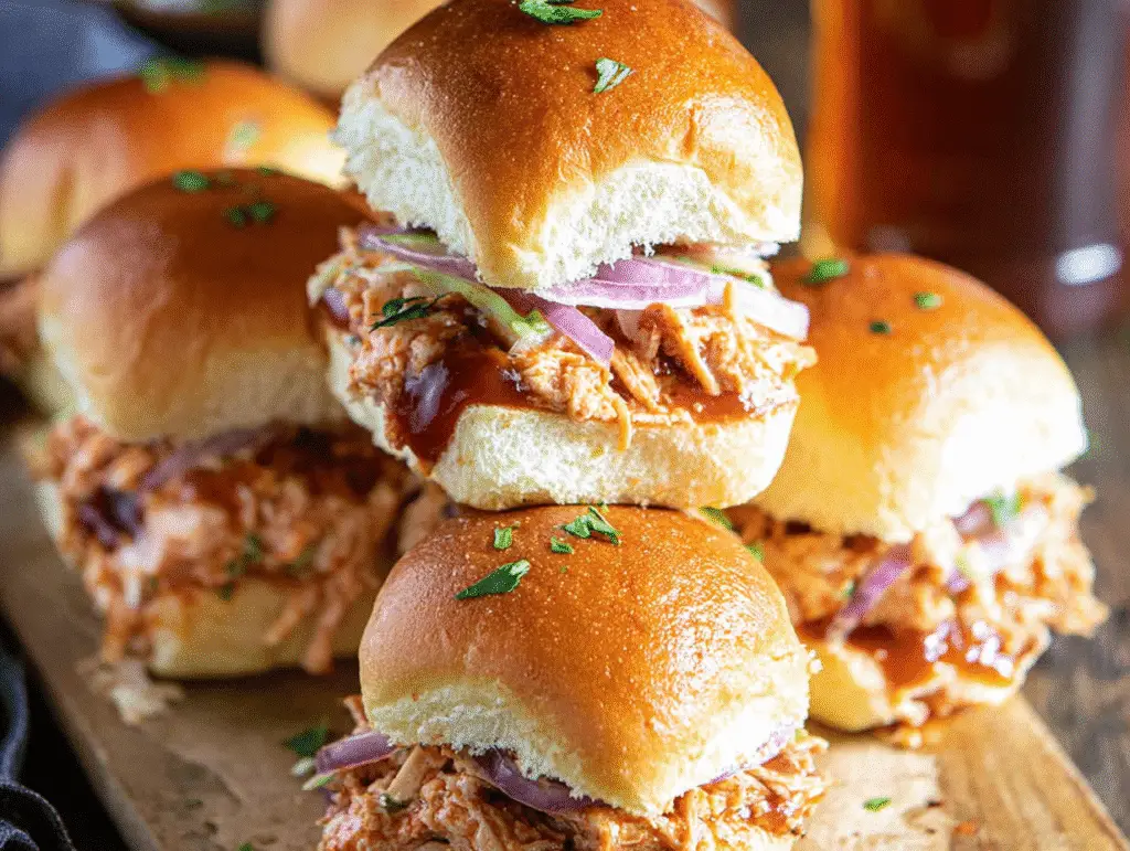 Easy BBQ Ground Turkey Sliders