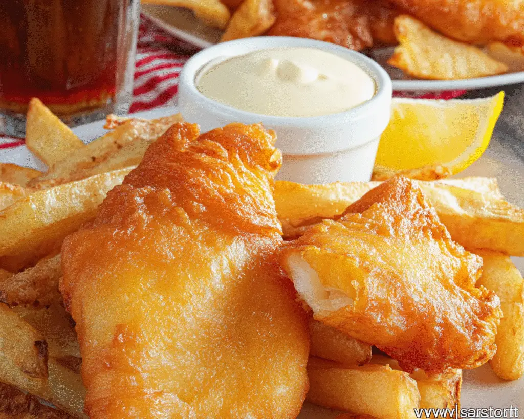 Fish and Chips For St Patrick's Day