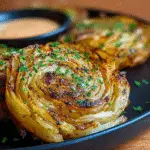 Garlic Butter Roasted Cabbage Steak