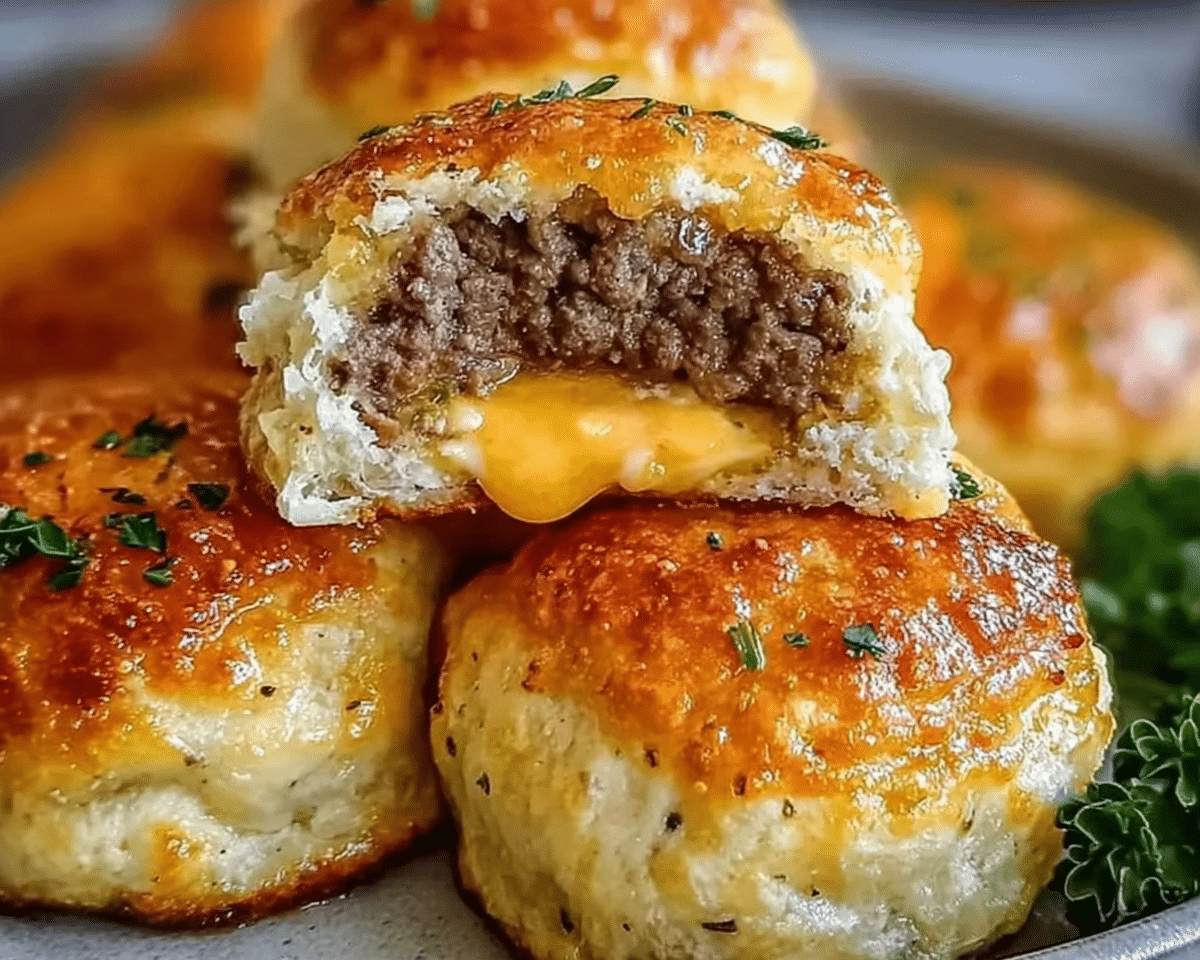 Garlic Parmesan Cheeseburger Bombs For Spring Dinner
