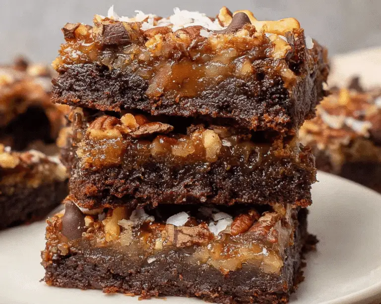 German Chocolate Cookie Bars