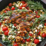 Greek Chicken with Lemon Rice For Spring Dinner