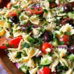 Greek Pasta Salad For Spring Dinner
