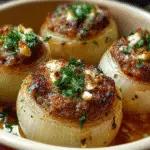 Greek Stuffed Onions