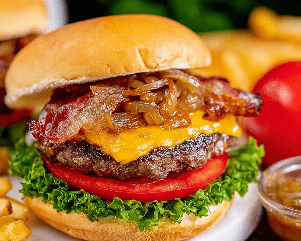 Grilled Bacon Cheeseburgers For Spring