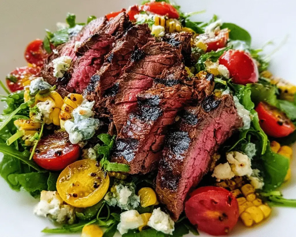 Grilled Balsamic Steak Salad For Spring Dinner