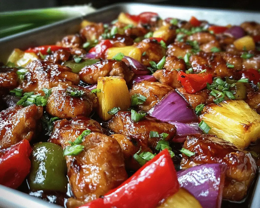 Hawaiian Chicken Sheet Pan For Spring Dinner