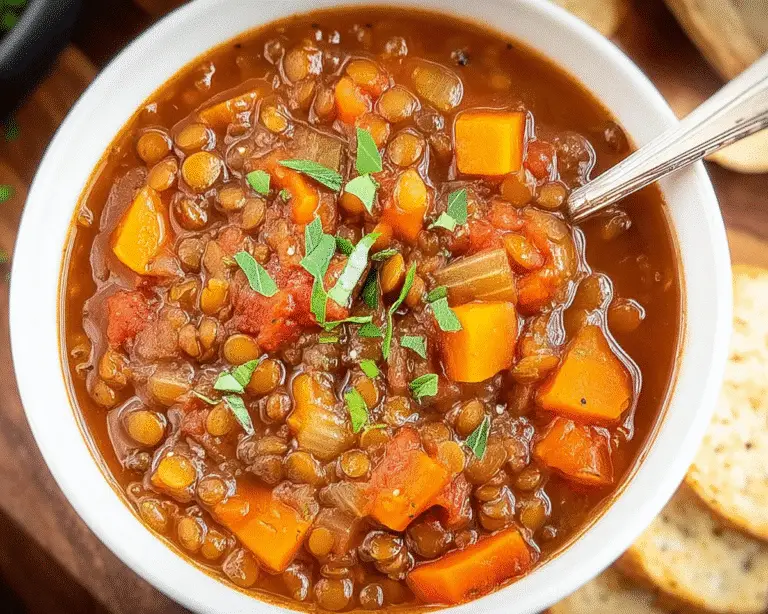 Hearty Lentil Vegetable Soup