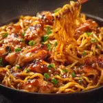 Homemade Chicken Thighs and Noodles For Spring