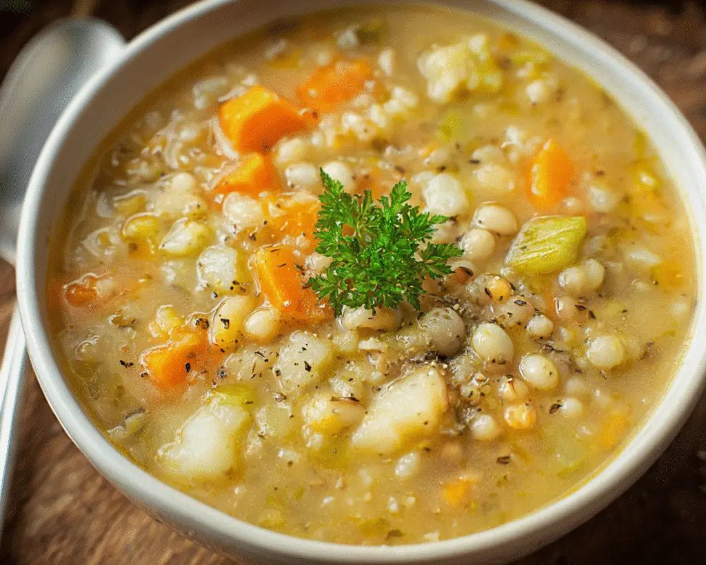 Irish Vegetable and Barley Stew For St Patrick's Day