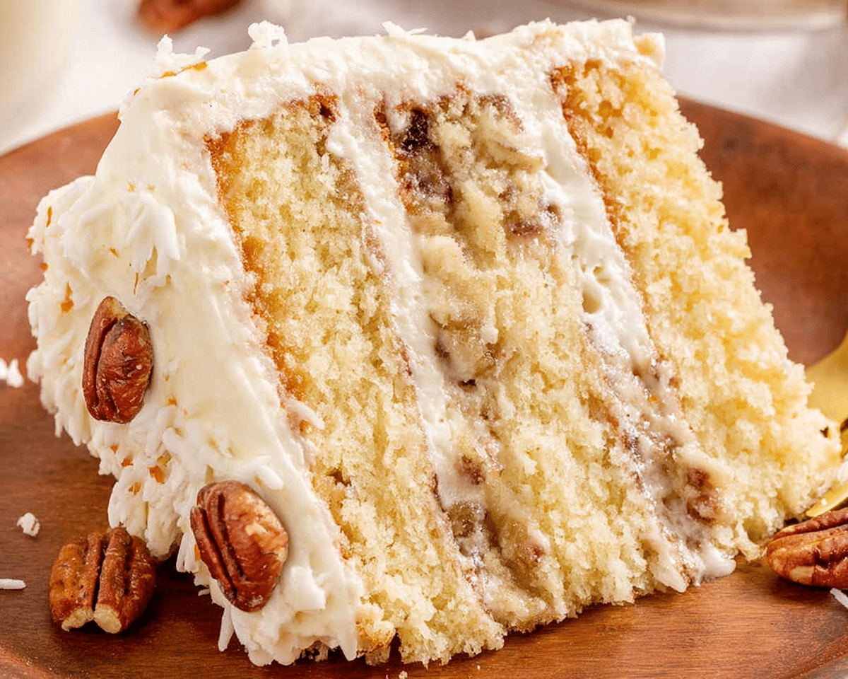Italian Cream Cake For Spring
