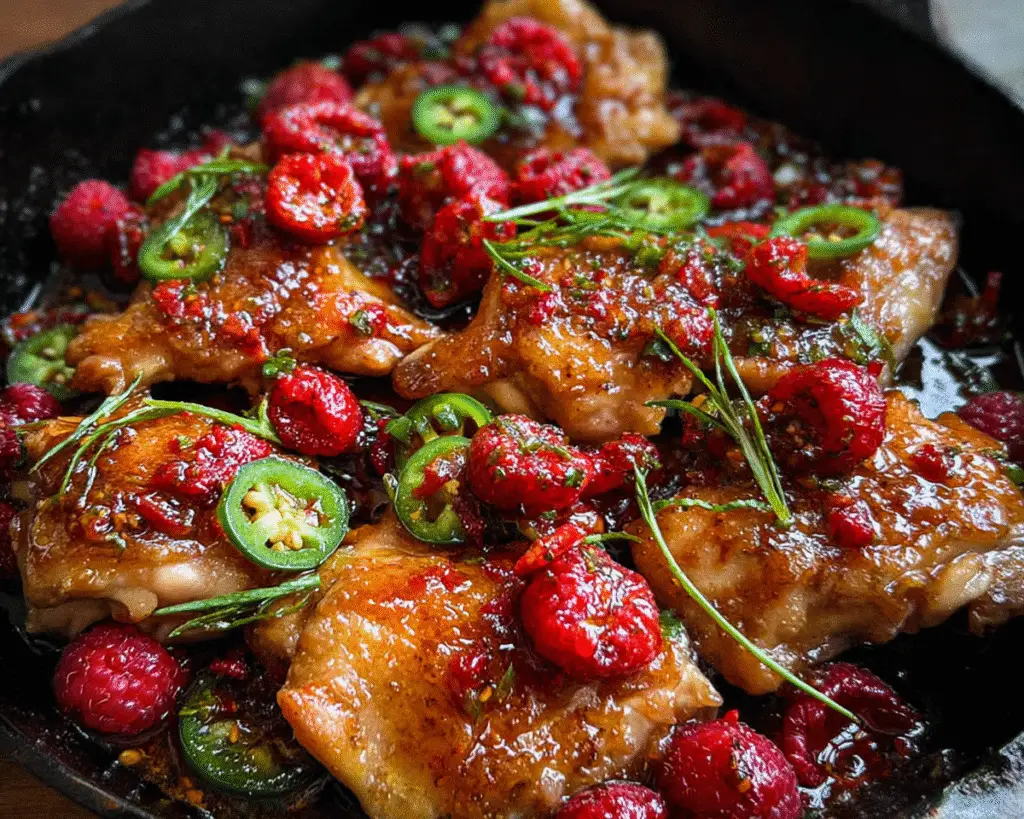 Jalapeno Raspberry Chicken For Spring Dinner