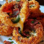 Jalapeño Popper Stuffed Onion Rings
