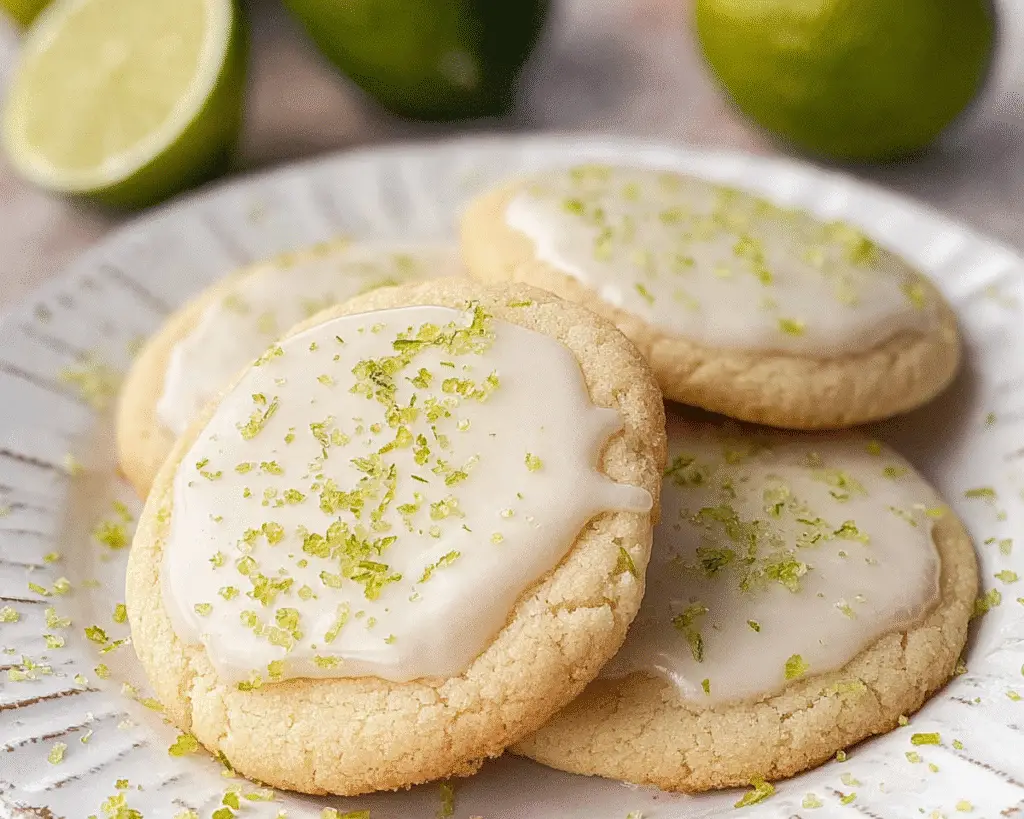 LIME SUGAR COOKIES For Spring Desserts