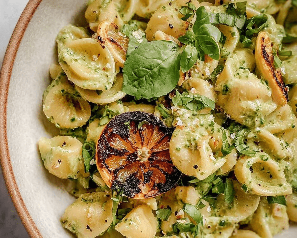 Lemon Basil Pasta Salad For Spring Dinner